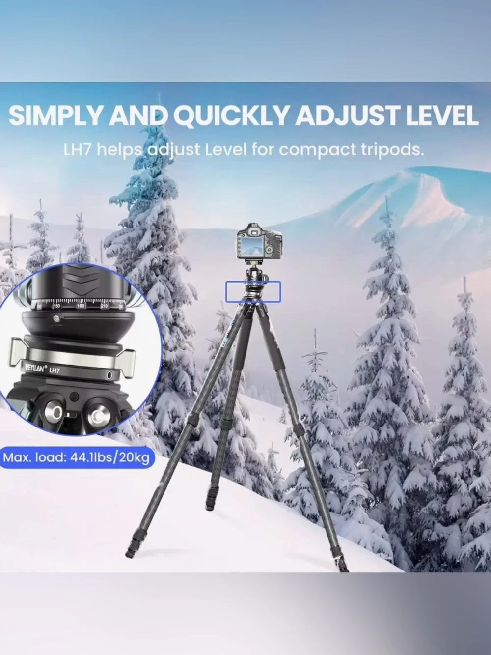 Wetlands LH7 Leveling Base Tripod Head